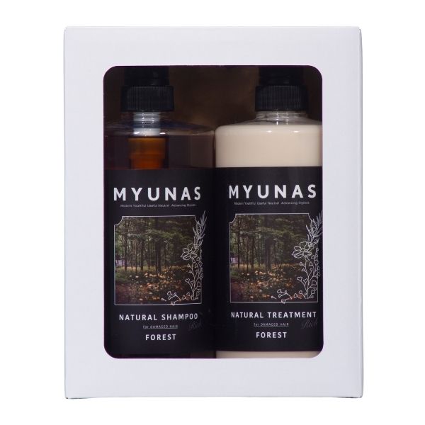 ミュナス ナチュラルシャンプー＆トリートメント リッチセット フォレスト （包装費用は別途90円いただきます）