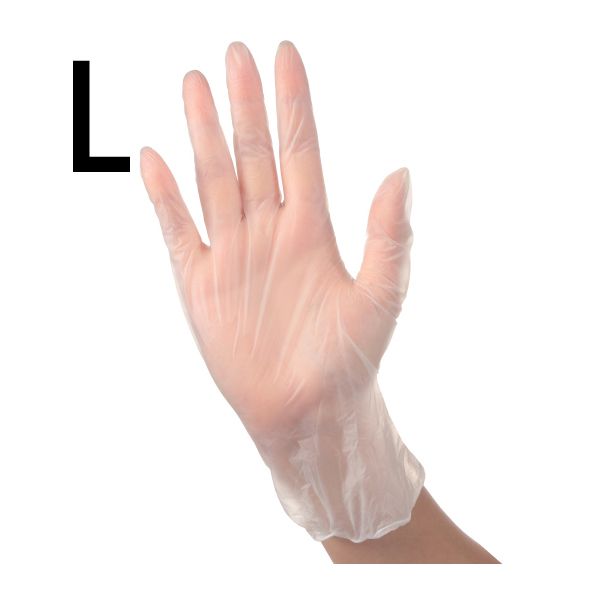 クリア手袋L