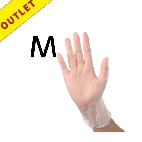 クリア手袋M