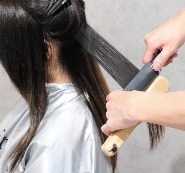 アイロンでの仕上げ