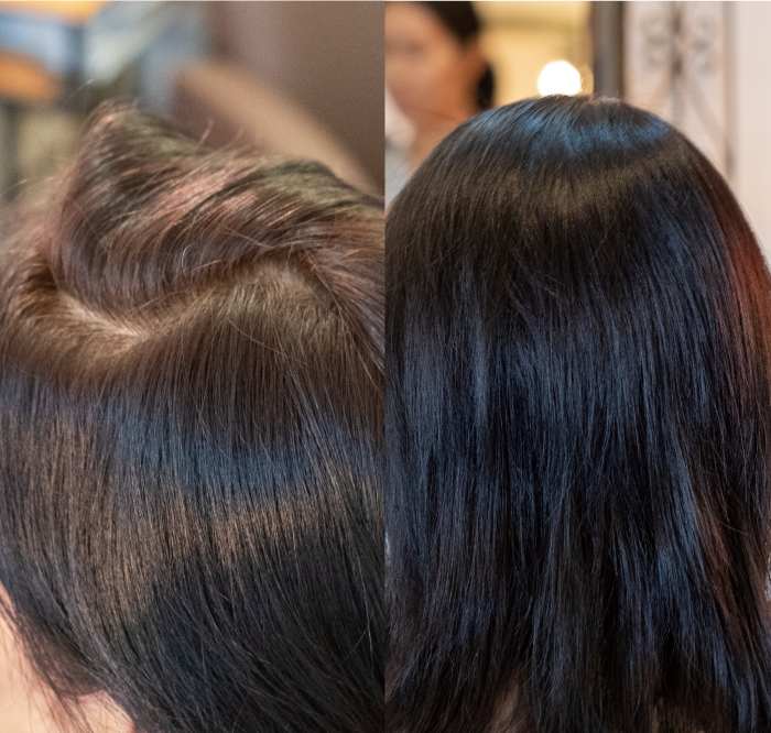 髪にツヤ・コシのある元気な髪に導くことができる