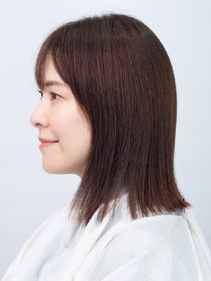 カッパーブラウン(CB) 施術前(Before)の髪色状態