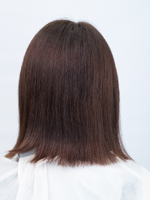カッパーブラウン(CB) 施術前の髪質・明るさ