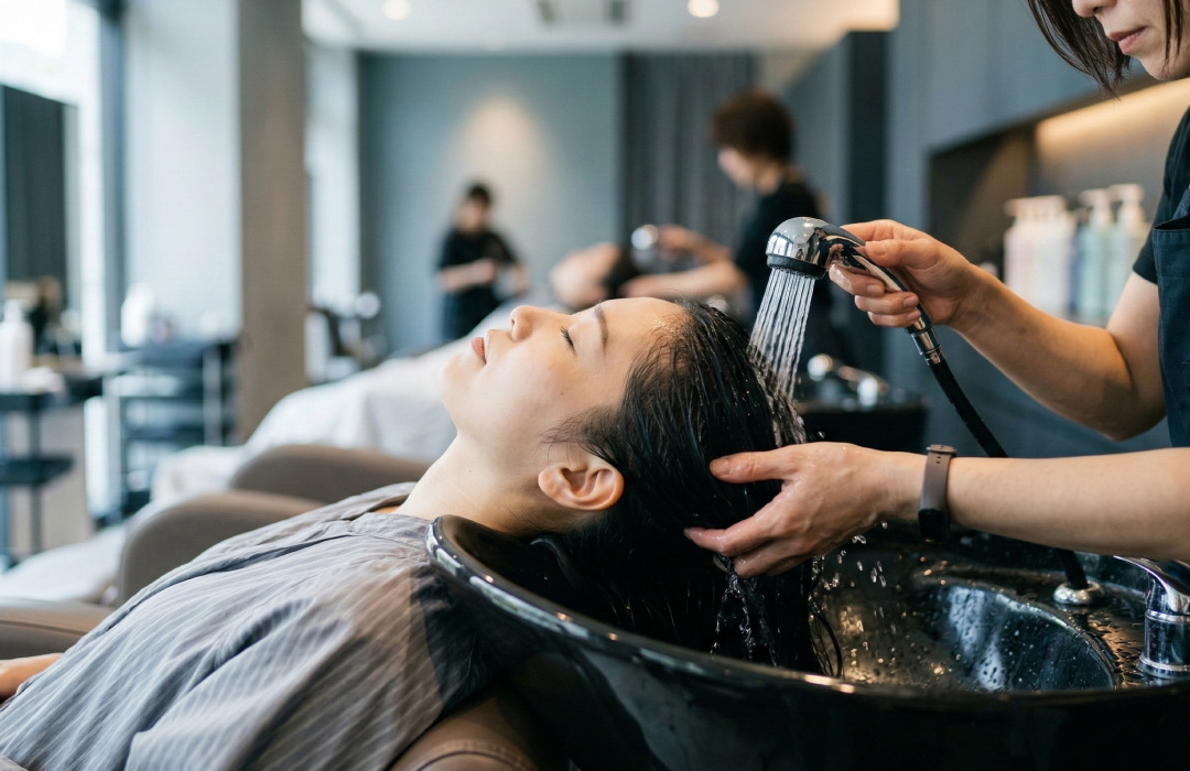 放置後、すすぐ様子