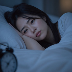 睡眠をイメージする女性