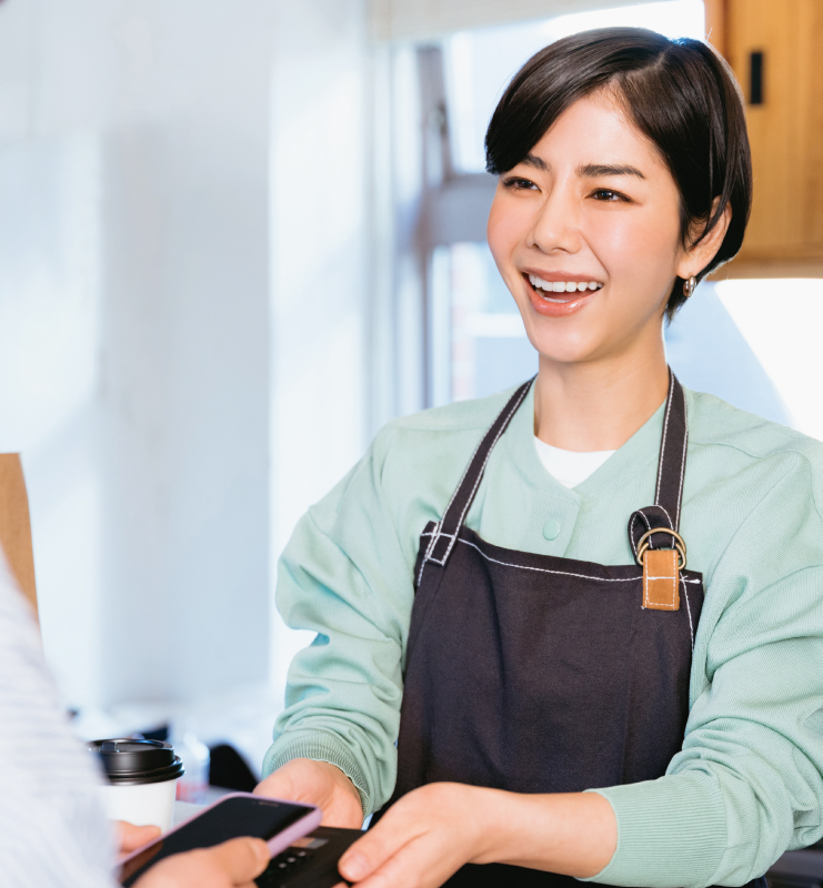 女性の接客イメージ